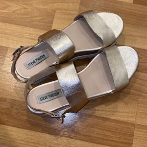 Rose gold Steve Madden Platform Sandals
